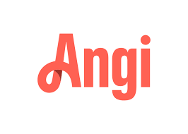 Angi logo in orange text